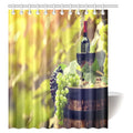 Fabric Bathroom Shower Curtain Set with Hooks, 60 X 72 Inches U280