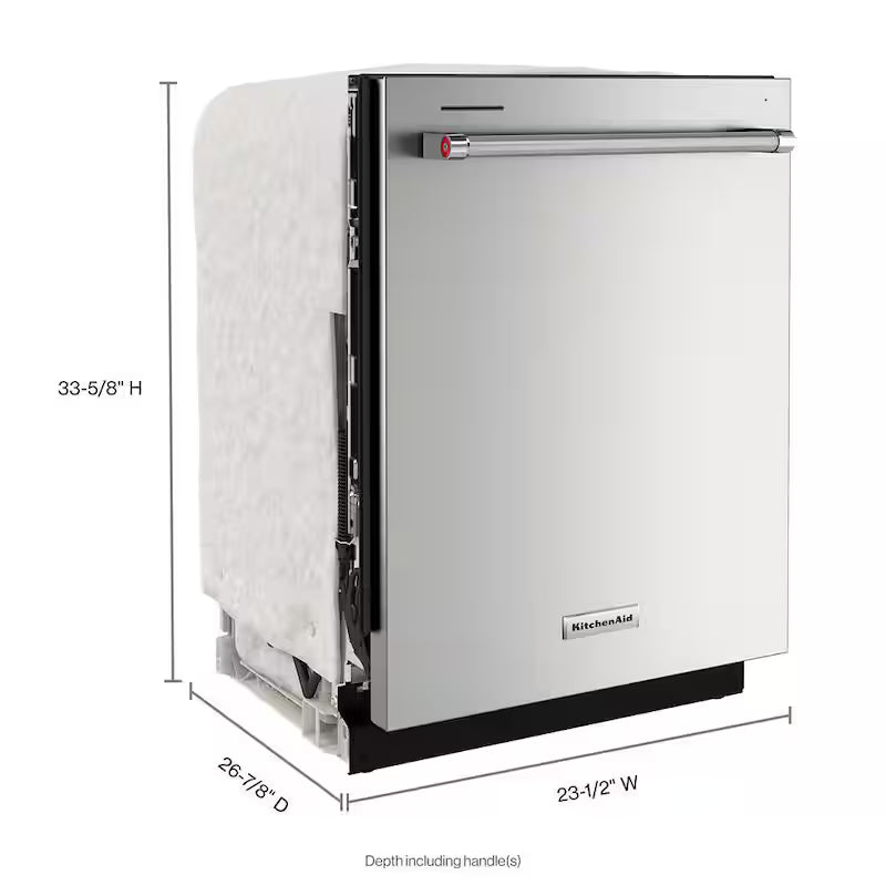 Stainless Steel Built-In Tall Tub Dishwasher with Stainless Steel Tub, 44 dBA P19501