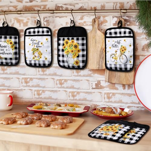 12 Pcs Christmas Pot Holders with Pocket A75818