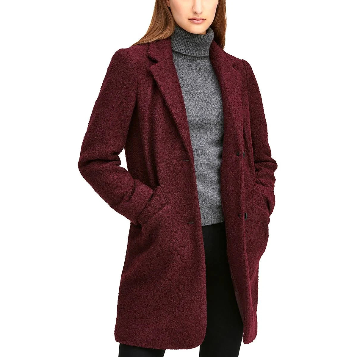 Dark Camel Boucle Coat G774