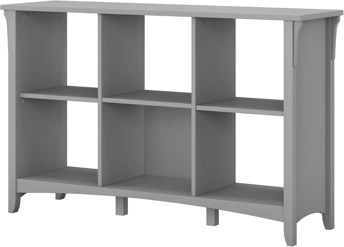 Cape Cod Gray Storage Cabinet with Doors & 6 Cube Organizer K62728