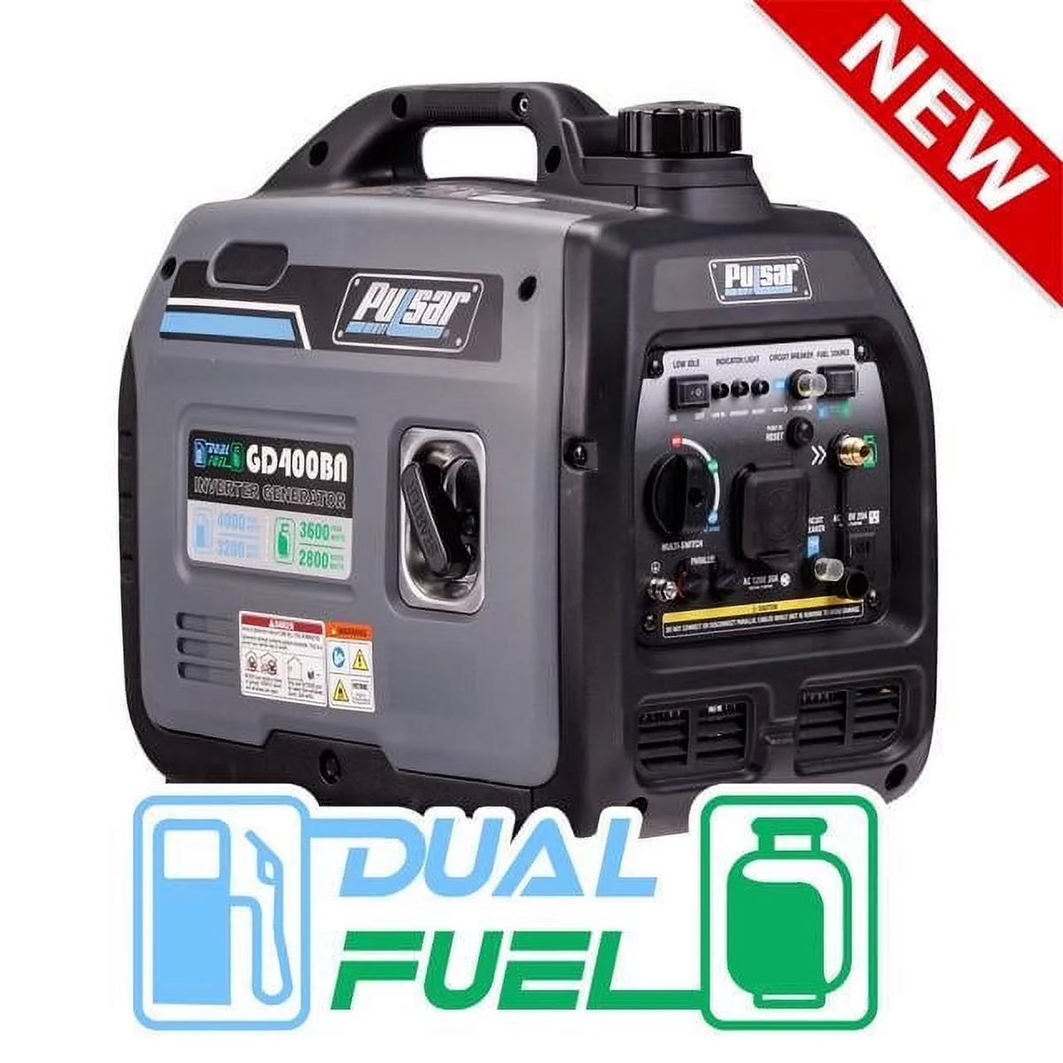 4000W Portable Dual Fuel Generator A8455