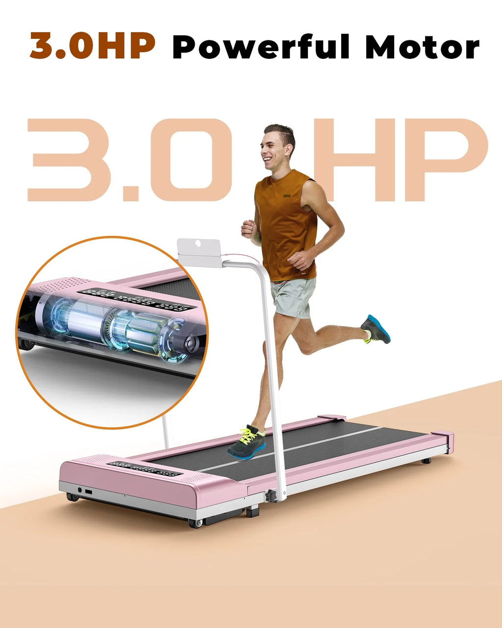Foldable Treadmill with Bluetooth Speaker G592658