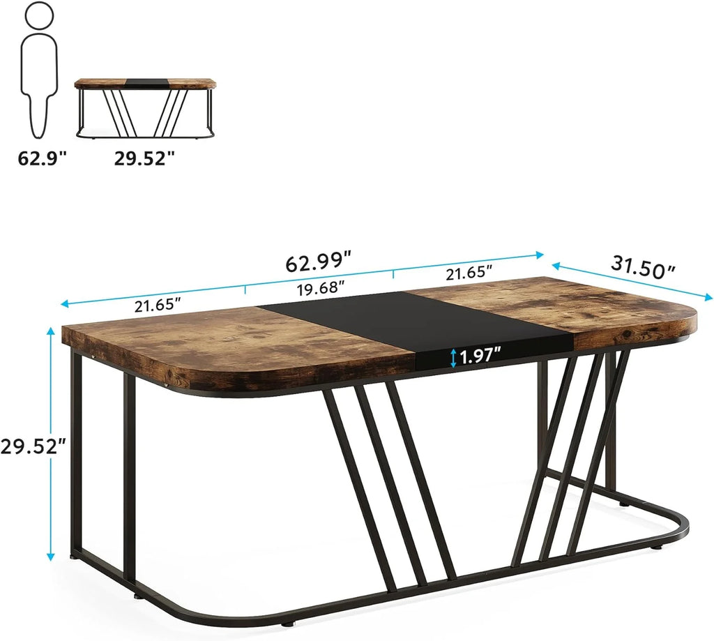 63" Industrial Executive Desk Q7987