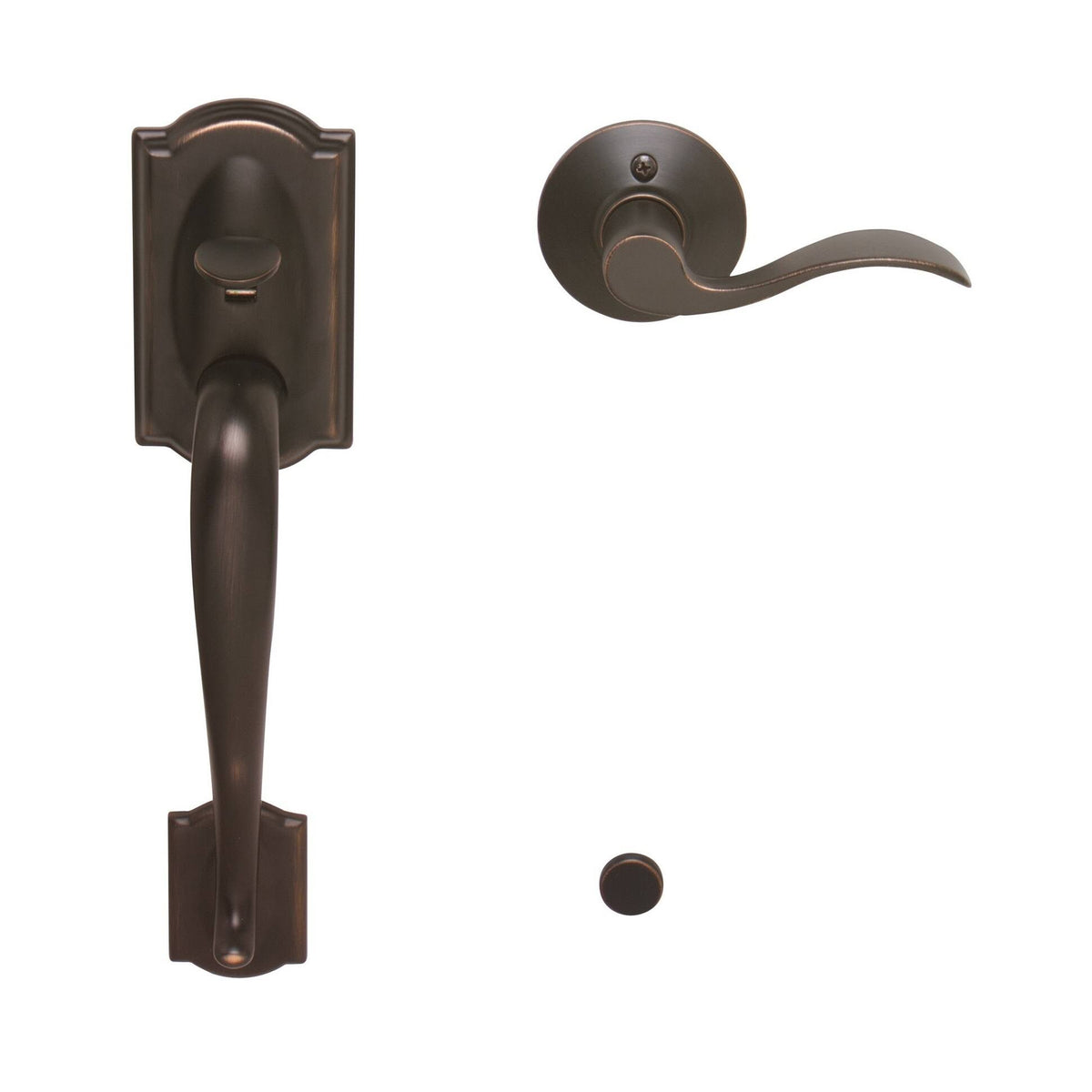 Aged Bronze Electronic Handleset W91150
