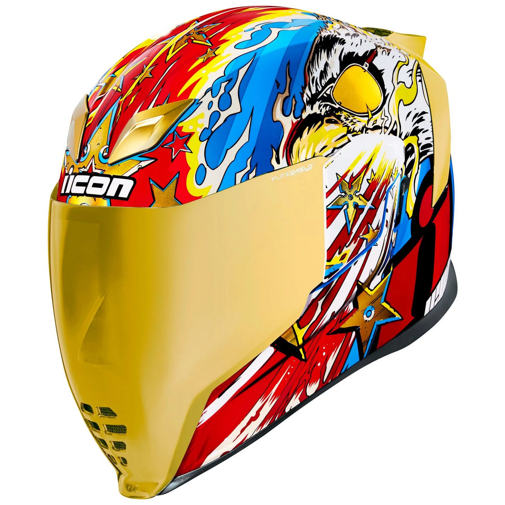 Gold Motorcycle Helmet Z627