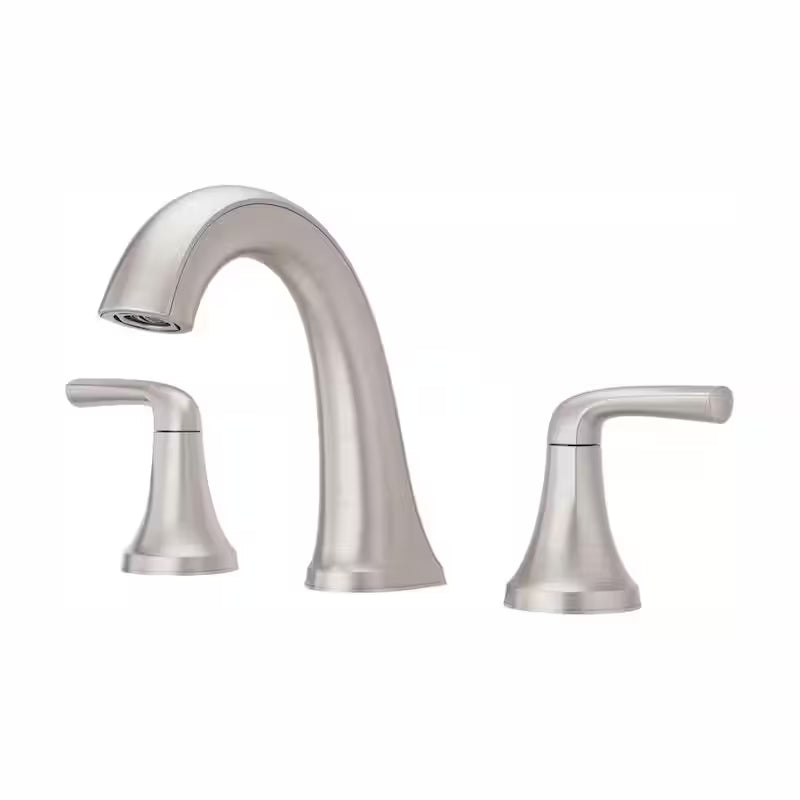8 in. Widespread Double Handle Bathroom Faucet Brushed Nickel J594033