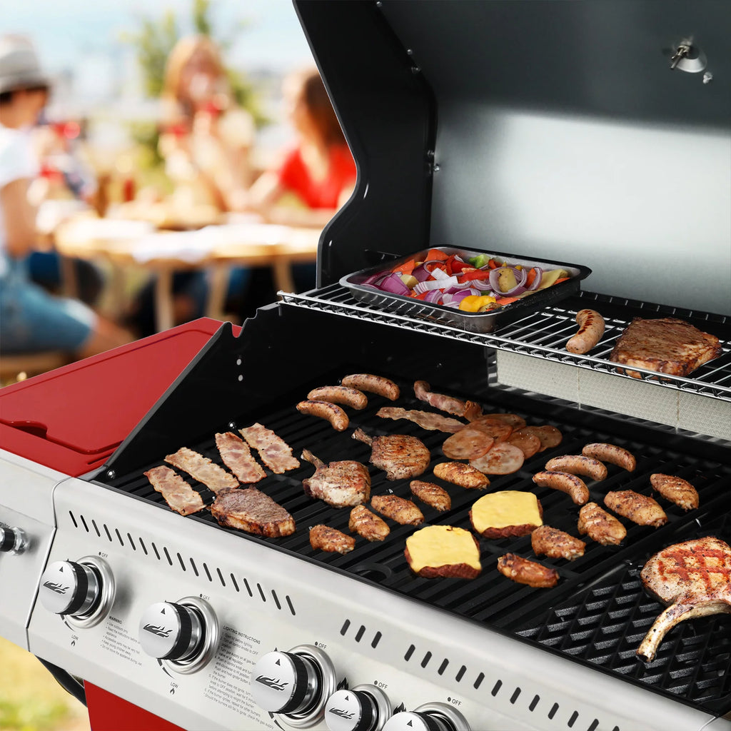 5-Burner Gas Grill with Rotisserie Kit L274118