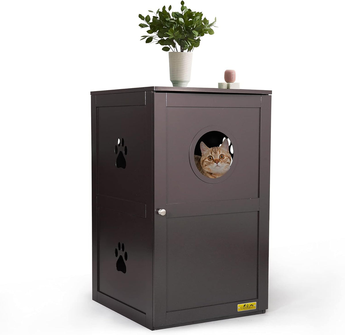 Enclosed Litter Box Enclosure Furniture E661954