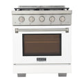 White Propane Gas Range with True Simmer Burners B491