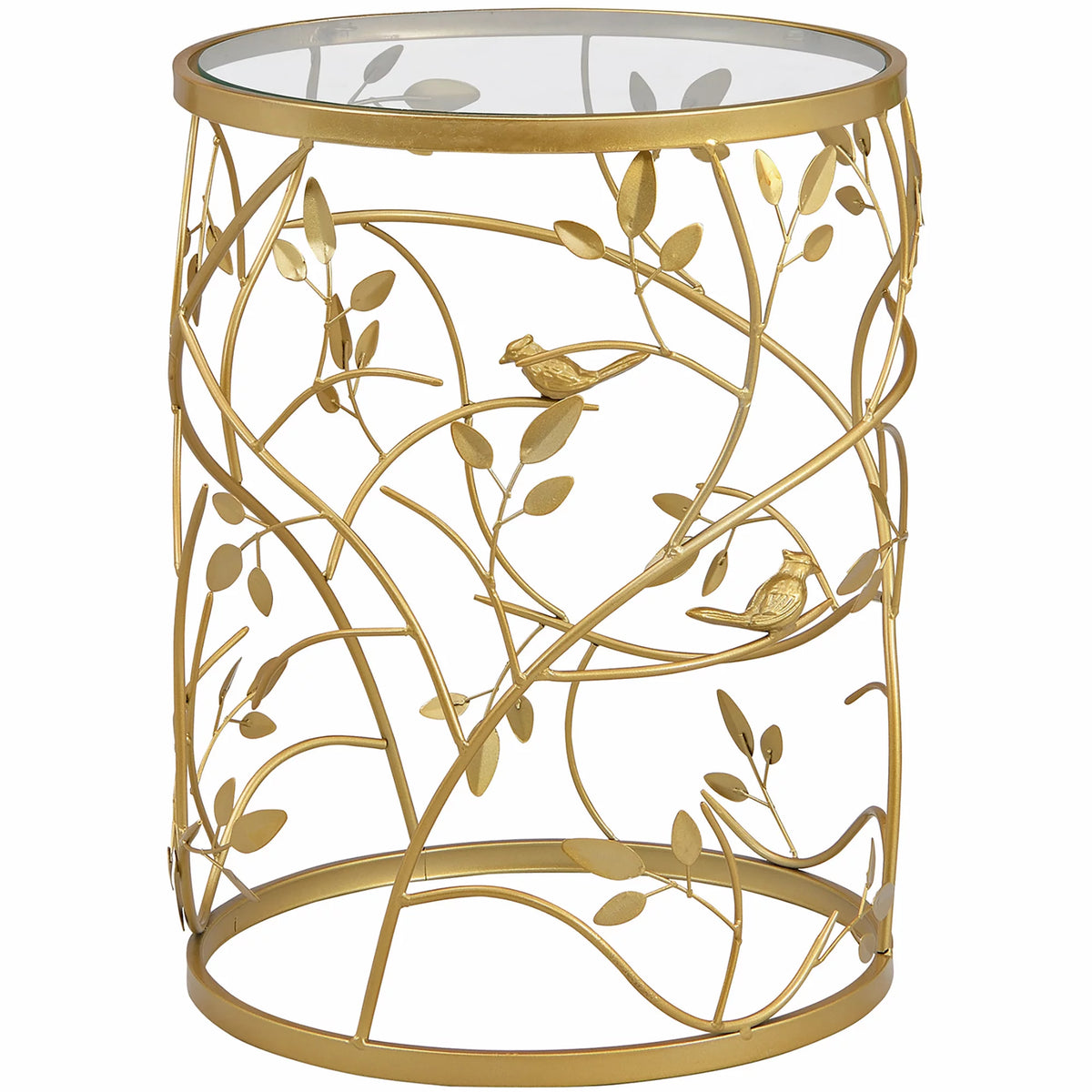 Gold Round Metal End Table H6099
