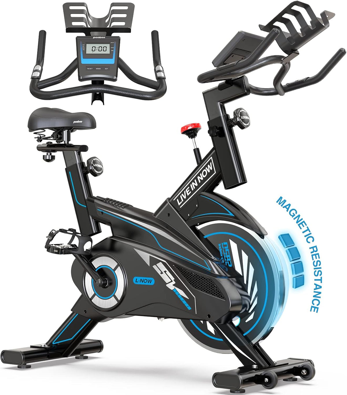 Indoor Cycling Bike 350 Lbs Capacity Magnetic Resistance Stationary Bike M837793