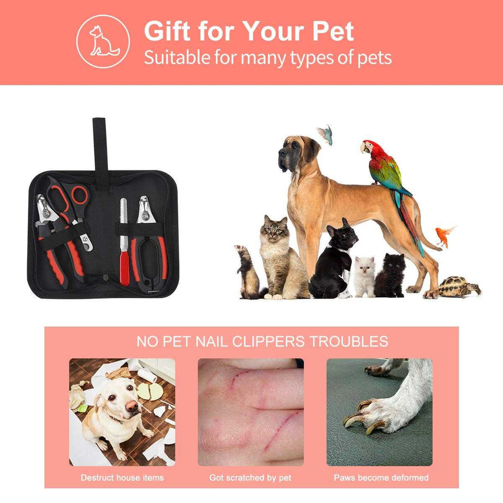 Dog Nail Clippers Trimmer Set with Safety Guard S309645