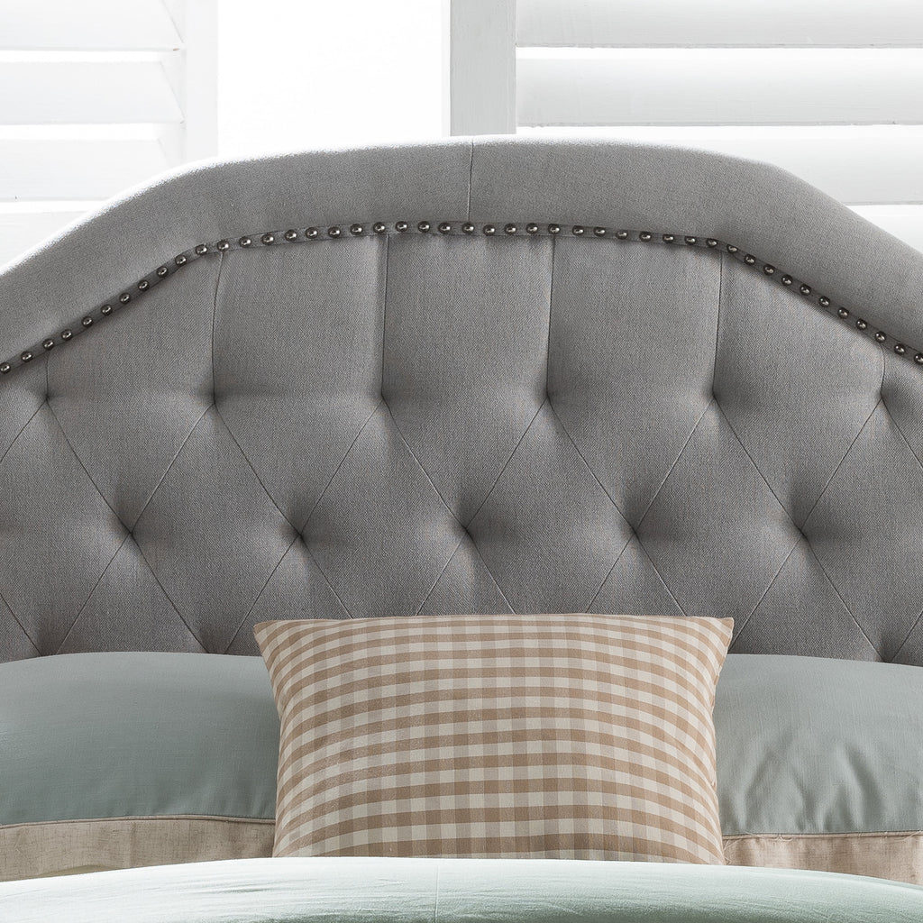Light Gray Fabric Full/Queen Headboard M8786