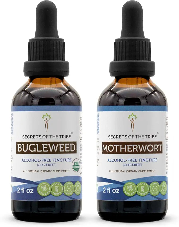 Organic Bugleweed and Motherwort Liquid Extract 2x2 fl oz K667