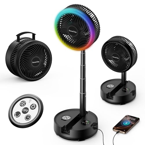 20000mAh Portable Rechargeable Foldable Fan with 8-Speed V67619