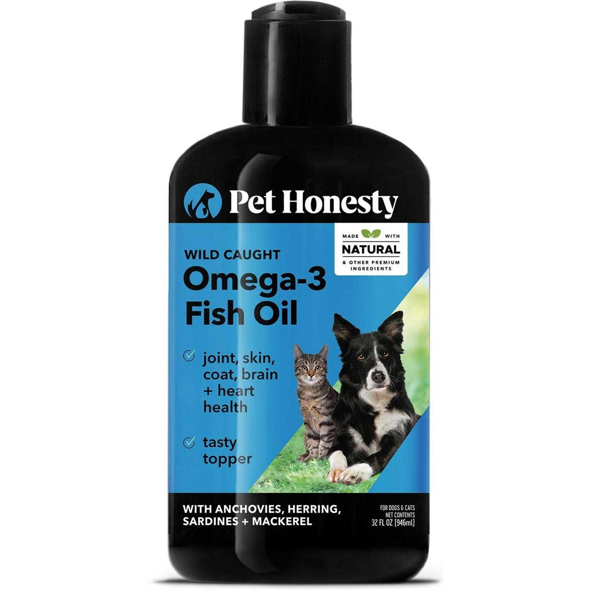 Wild Caught Omega-3 Fish Oil Supplement for Dogs and Cats A19950