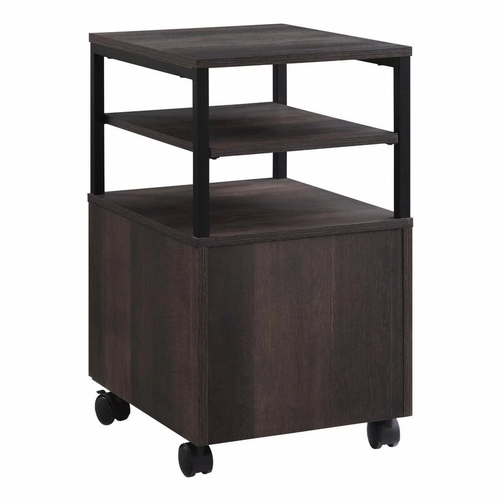 Wood 1-Drawer Mobile Storage Cart N678