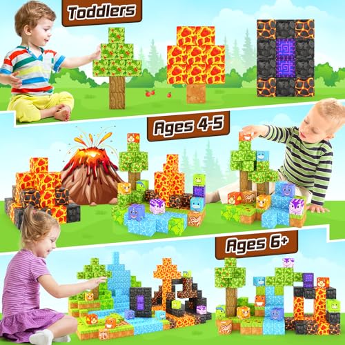 84 PCS Magnetic Tiles Building Blocks U90375