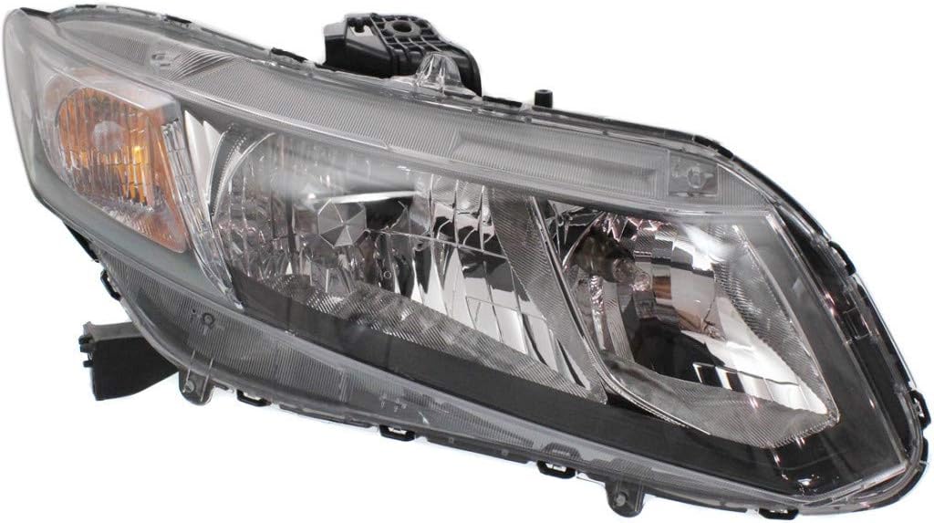 Honda Civic Headlight Assembly 2013 2014 2015 Pair D5832