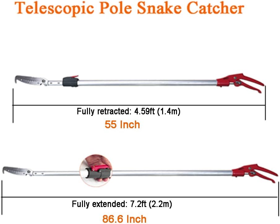 86 inch Telescopic Pole Snake Catcher Tongs V938990