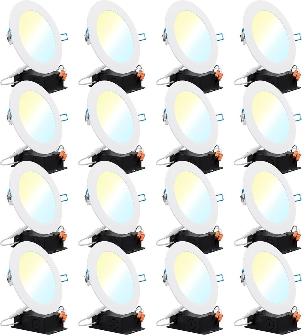 16 Pack 4 Inch Ultra Thin LED Recessed Ceiling Lights W11488