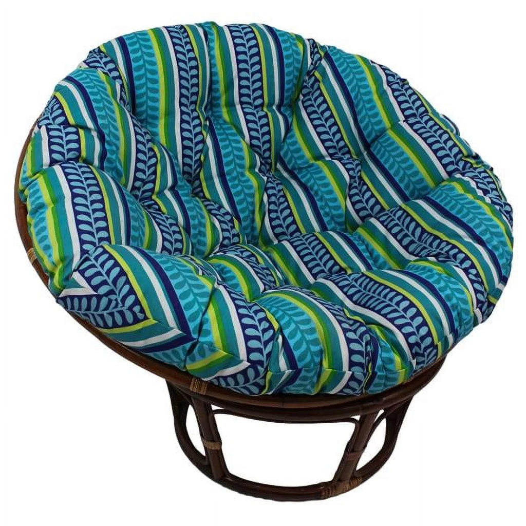Patterned Outdoor Spun Polyester Papasan Cushion O48173