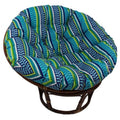 Patterned Outdoor Spun Polyester Papasan Cushion O48173