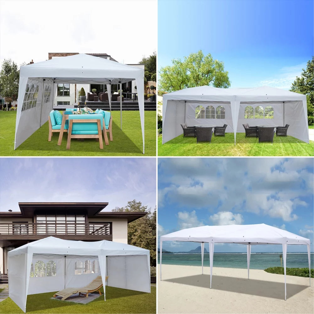 10'X20' Pop up Canopy Tent White P483485