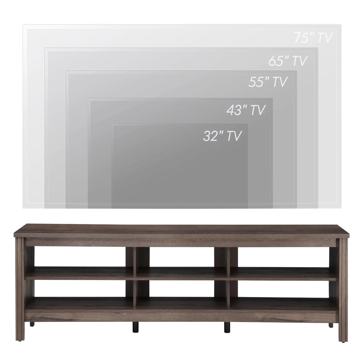 70 Inch Espresso Farmhouse TV Stand R1938