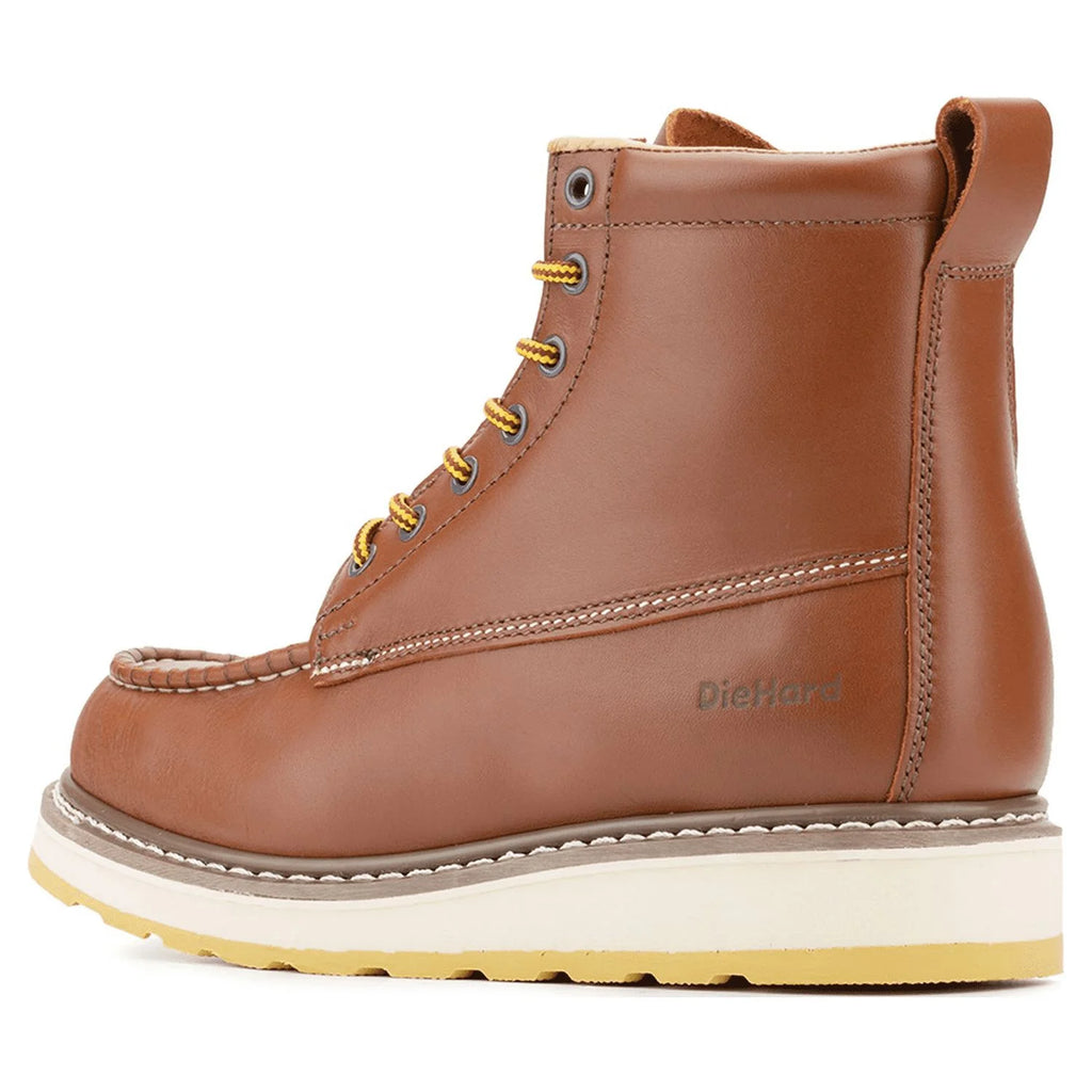 Leather Slip Resistant Soft Toe Work Boots Size 8.5 Y2183
