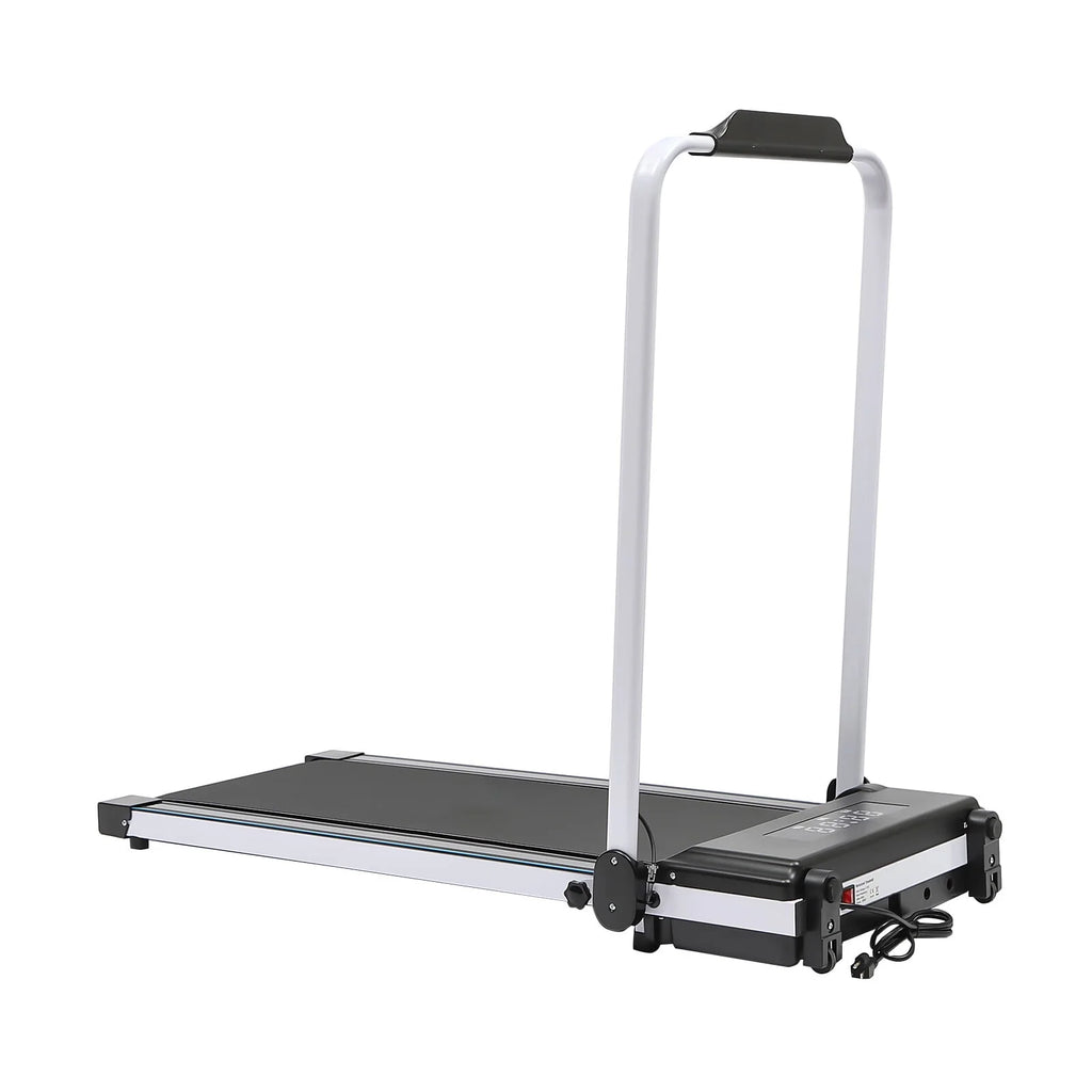 Folding Treadmill, 500W 2.0HP Under Desk Electric Treadmill with Remote & Handrail, Black J1804