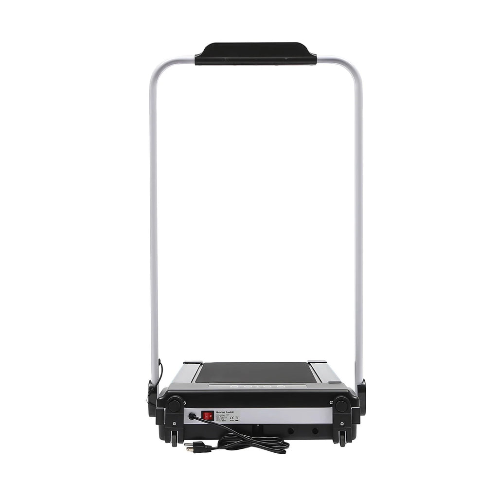 Folding Treadmill, 500W 2.0HP Under Desk Electric Treadmill with Remote & Handrail, Black J1804