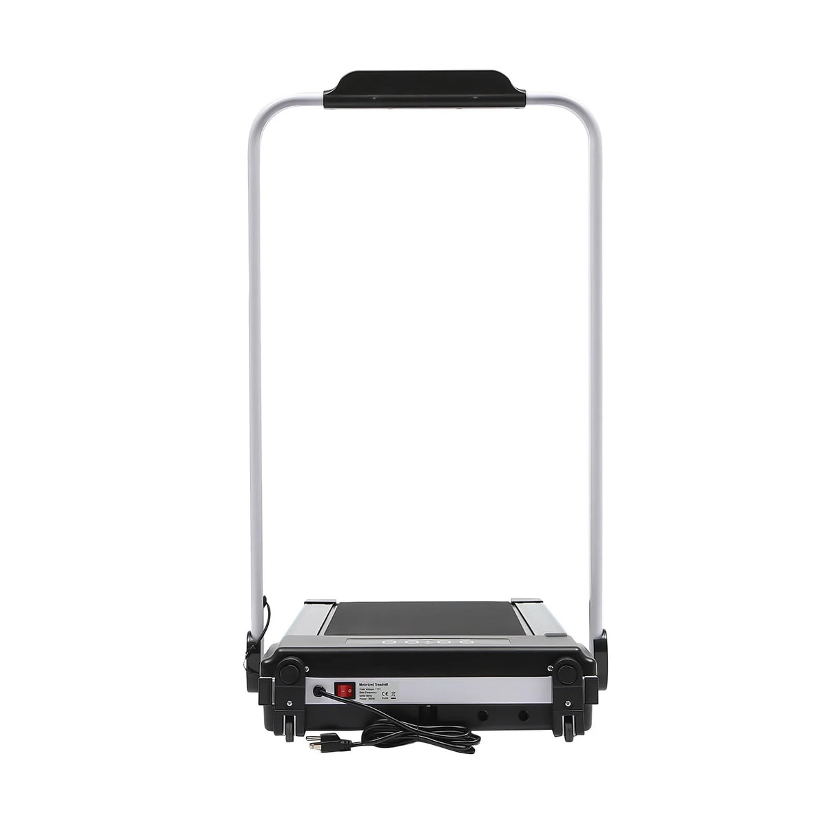 Folding Treadmill, 500W 2.0HP Under Desk Electric Treadmill with Remote & Handrail, Black J1804