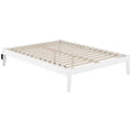 White Queen Solid Wood Bed with USB Charging Station O18157