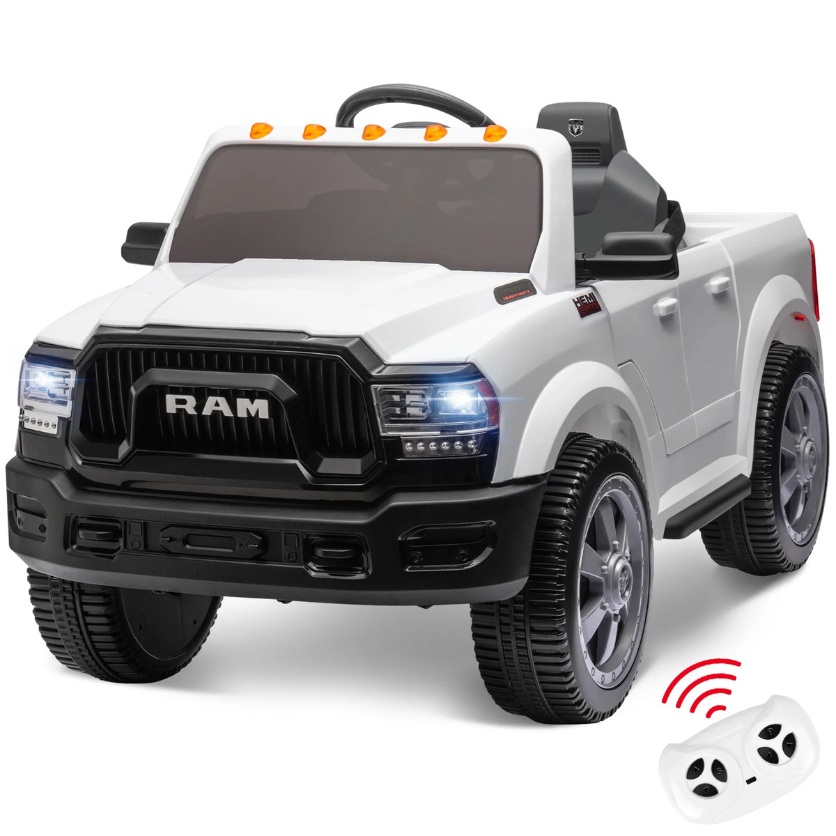 12V Powered Ride On Truck Car with Parents Remote Control, Red J982