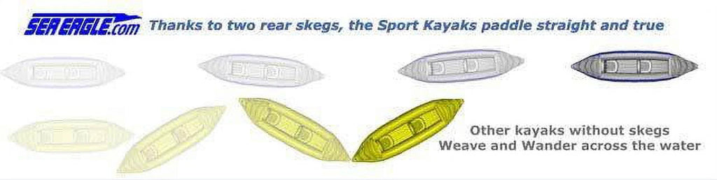 3 Person Inflatable Sport Kayak with Paddles P3640