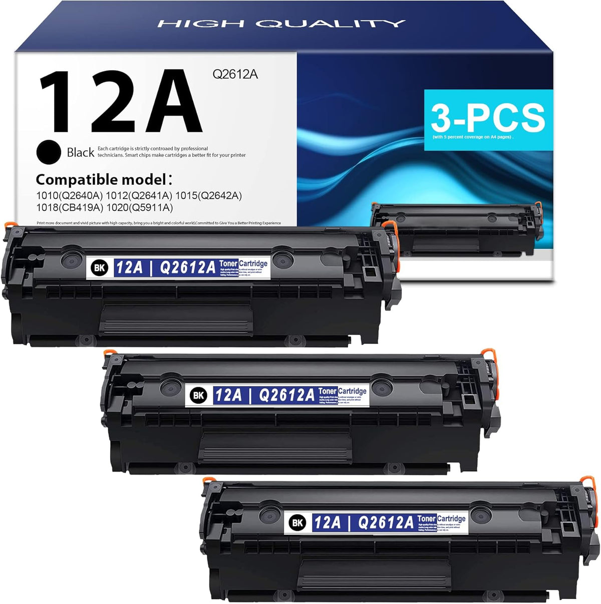 Black 3-Pack Toner Cartridge U5358