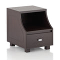 Modern Walnut 1-Drawer Storage End Table X976