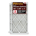 20x25x1 Pleated Electrostatic Air Filter, MERV 11, 2 Pack X509178