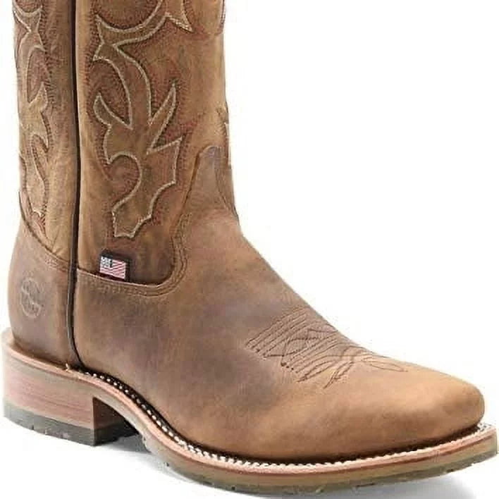 11 Inch Steel Toe Wide Square Roper Boots C9636