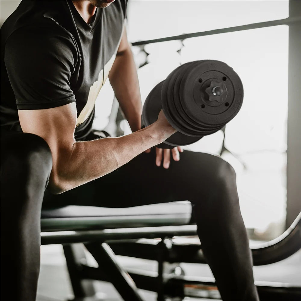 Adjustable Dumbbell Set Black R99636