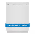White Front Control Tall Tub Dishwasher with Stainless Steel Tub H447