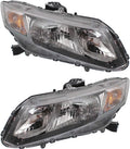 Honda Civic Headlight Assembly 2013 2014 2015 Pair D5832