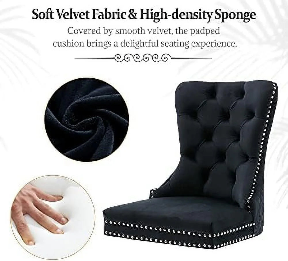 Velvet Upholstered Loveseat Bench with Back and Solid Wood Legs S92626
