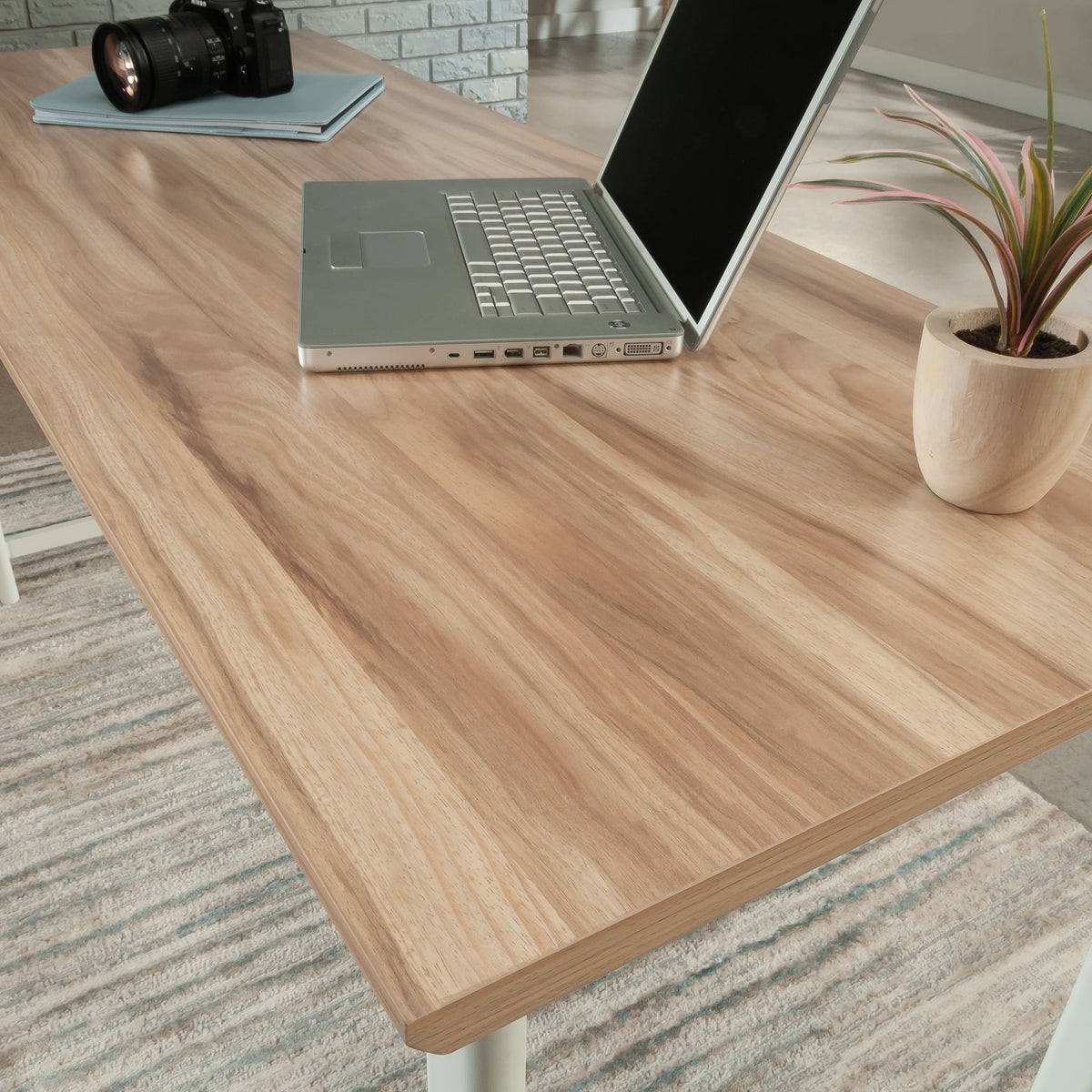 60" x 24" Office Table/Desk, Kiln Acacia Finish N500430