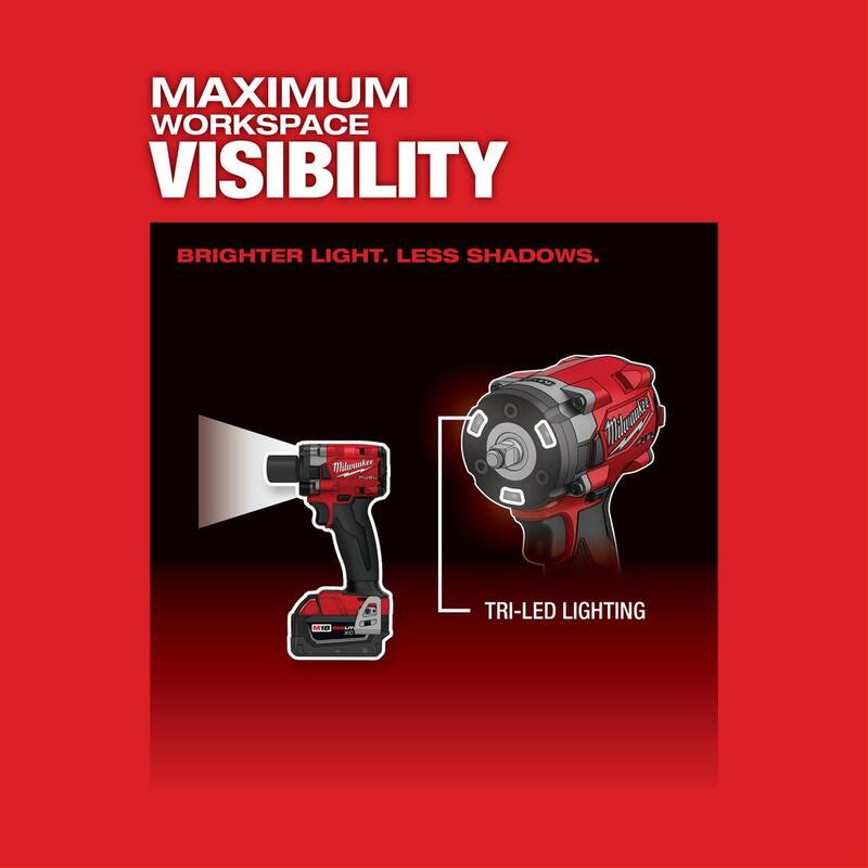 18V Lithium-Ion Brushless Cordless Compact Impact Wrench Kit H6464