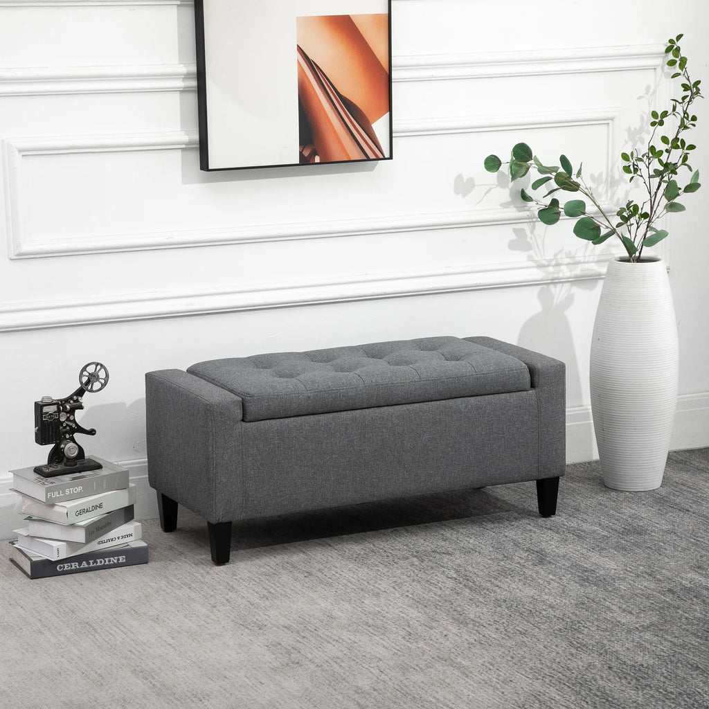 Linen Storage Ottoman Bench N1988