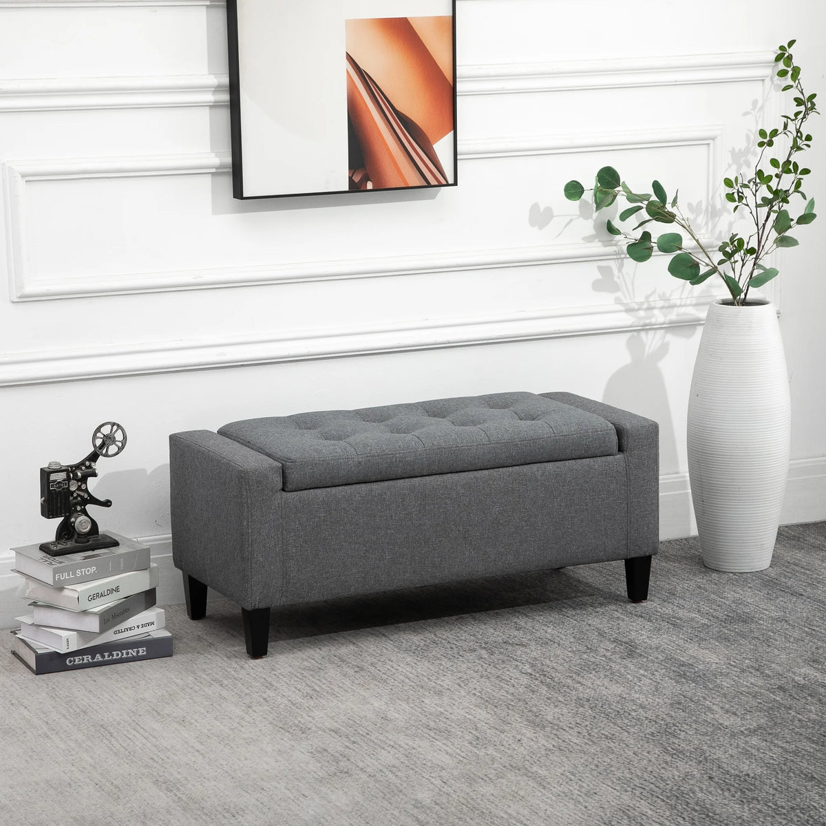 Linen Storage Ottoman Bench N1988