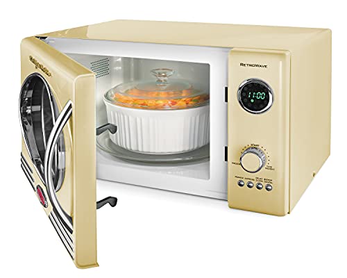 0.9 cu.ft 800-Watt Yellow Countertop Microwave Oven X484577